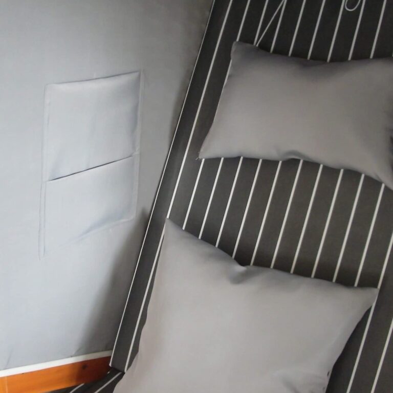 XINRO Strandkorb XL Volllieger im Ostsee-Stil Nackenkissen