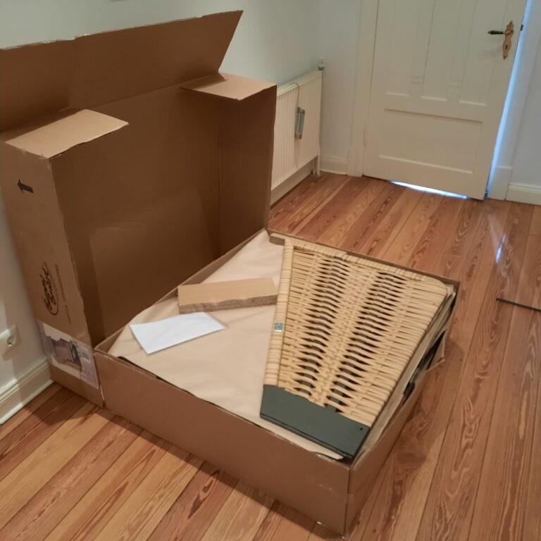 Strandkorblieferung Paket Bausatz Strandkorb