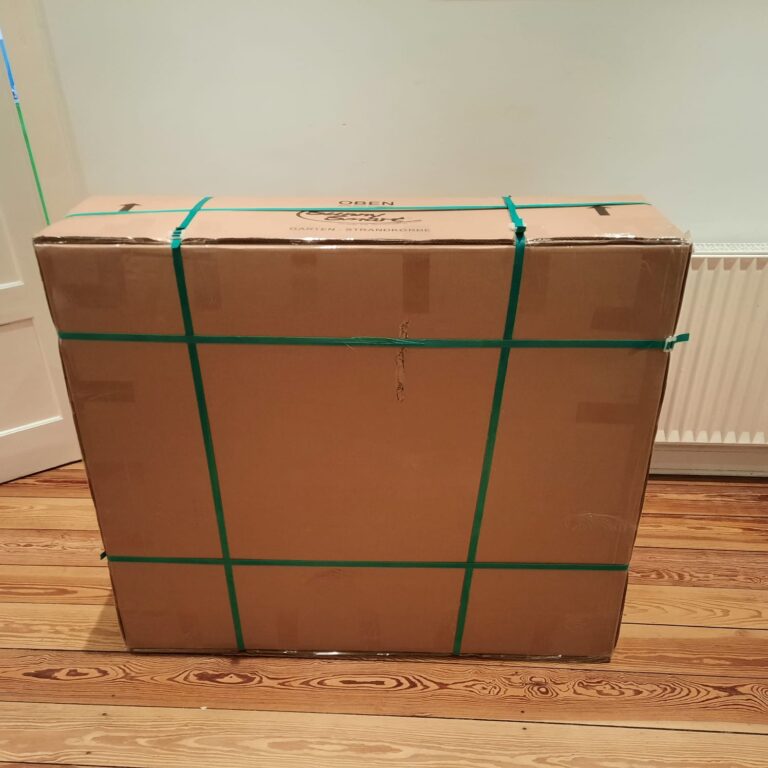 Strandkorblieferung Paket Bausatz Strandkorb