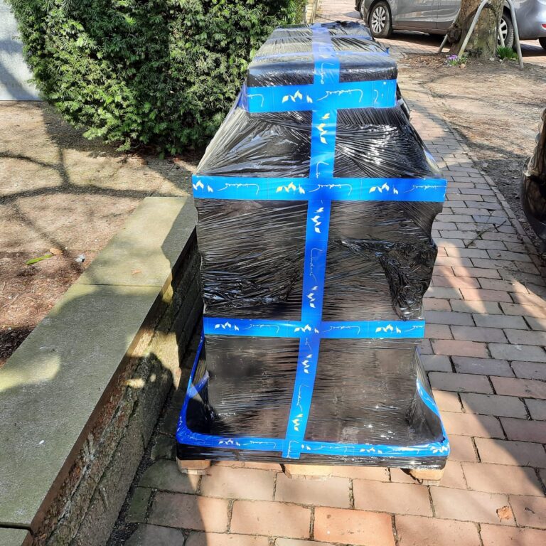 Strandkorblieferung Paket Bausatz Strandkorb Spedition