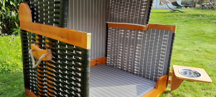 Hundestrandkorb viel Platz