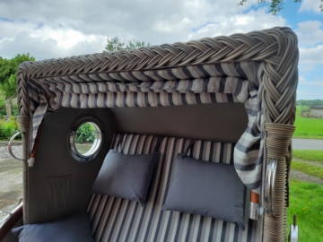 Strandkorb Test 2021 Düne Nackenkissen