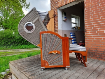 Strandkorbtest Düne Seitenansicht