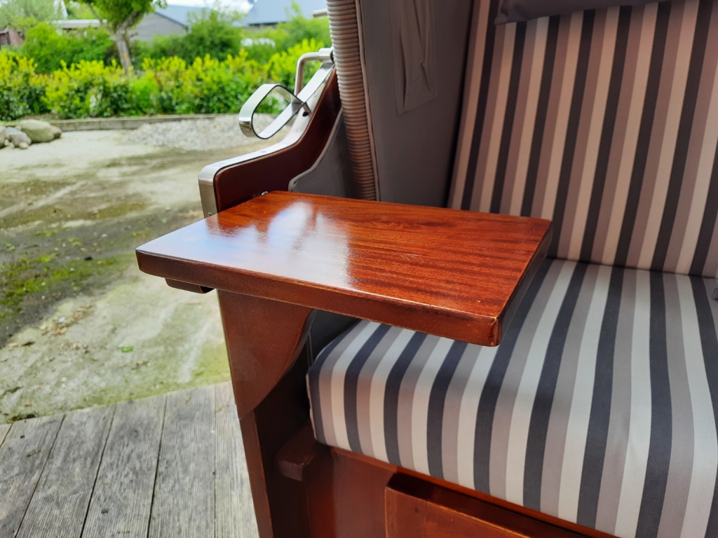 Strandkorb mahagoni holz