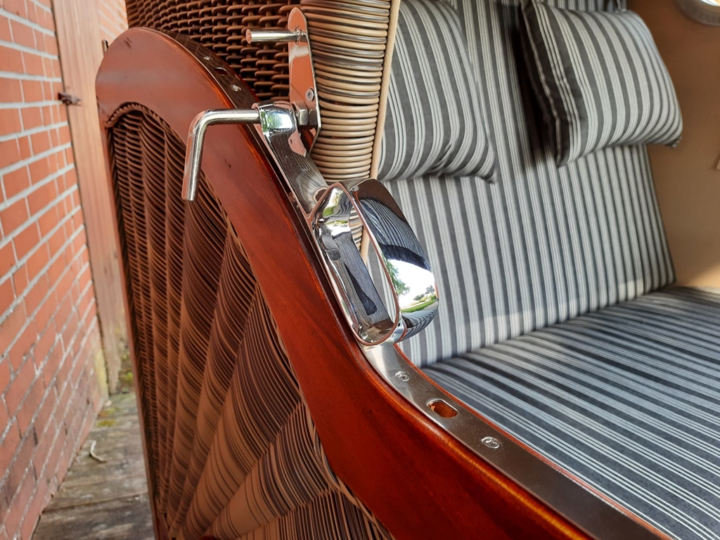 Strandkorb Baltikum Edelstahlgriff by Strandkorbtester.de