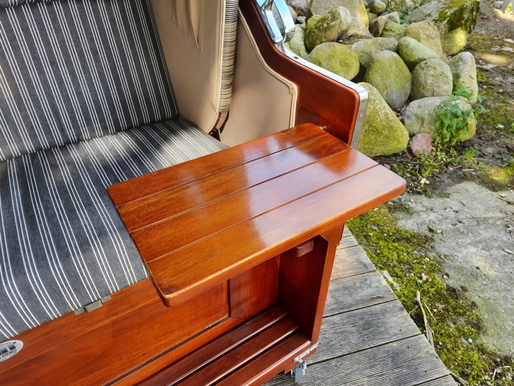 Strandkorb Baltikum Klapptisch by Strandkorbtester.de